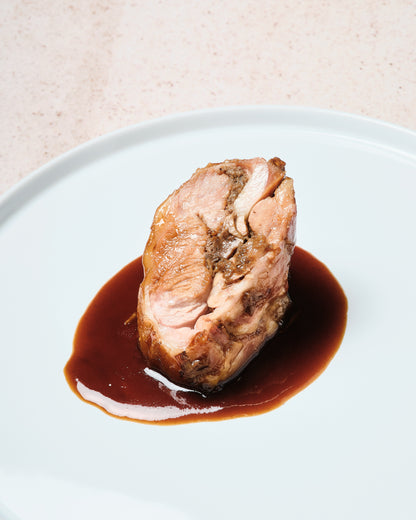 PALETILLA DE LECHAL A BAJA TEMPERATURA RELLENA DE HONGO